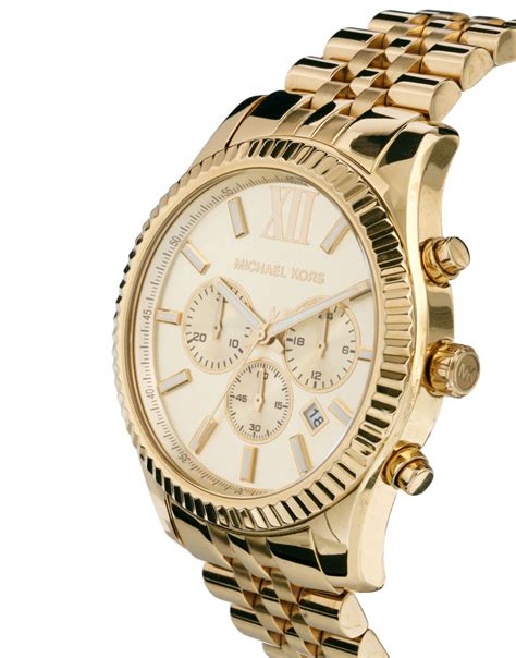 michael kors chronograph mens watch gold|Michael Kors chronograph watch men's.